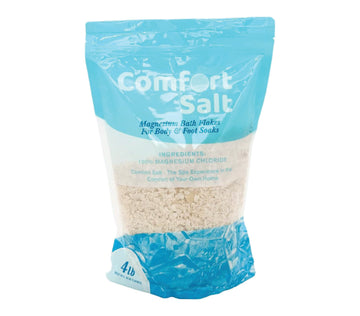 Comfort Salt 100% Magnesium Bath Flakes 4 Pound Bag - Soak for Relaxation, Recovery, & Wellness